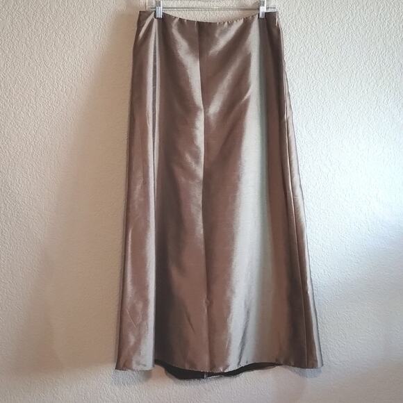 W Too Watters & Watters Bronze Two-Piece Cream Ribbon Sash Formal Skirt Set 12 - Picture 6 of 13